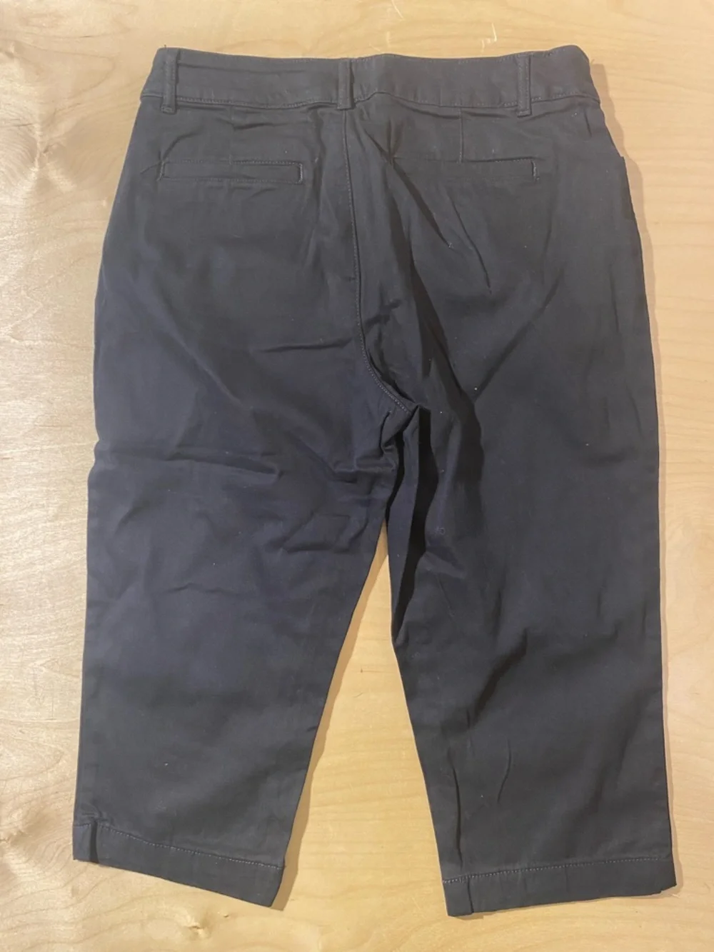 St. John's Bay Black Stretch Chino Capris 12 (RB)